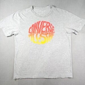 Converse All Star T-Shirt Graphic Tee Round Multicolor Logo Women's Small‎